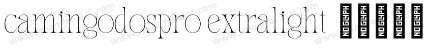 camingodospro extralight字体转换